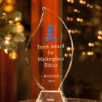Better Business Bureau of San Diego 2014 "Torch Award for Marketplace Ethics" awarded to Vows from The Heart Ministries